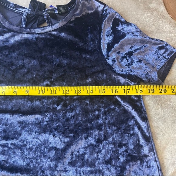 Cynthia Rowley Velvet Top in Rich Blue - Picture 5 of 9